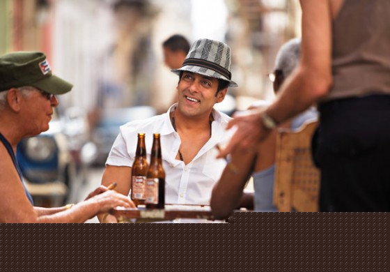 Salman Khan smiles in Ek Tha Tiger Movie Stills