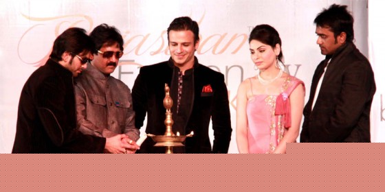 Sharad Patel, Shishupal Singh, Vivek Oberoi, Shalika, Rahul At Rajasthan Fashion Week