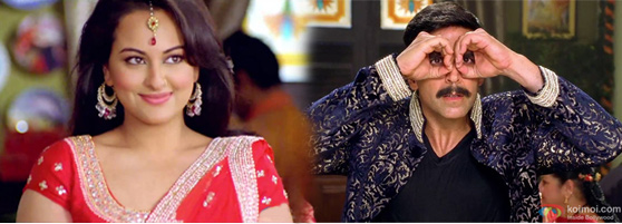 Sonakshi Sinha and Akshay Kumar In Rowdy Rathore Sonakshi Sinha and Akshay Kumar In Rowdy Rathore
