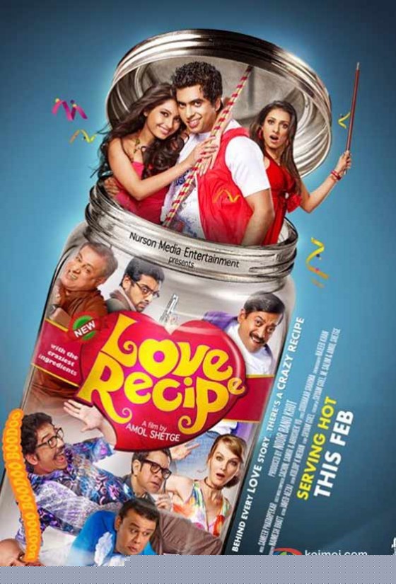 Suhail Karim, Rani Agrawal, Vrajesh Hirjee, Manoj Joshi, Atul Parchure, Sanjay Narvekar, Suzanne Berner (Love Recipe Movie Poster)