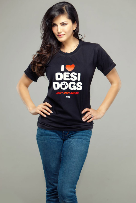 Sunny Leone supports animals