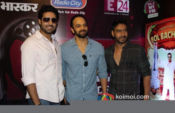 Abhishek Bachchan, Rohit Shetty, Ajay Devgn Promote Bol Bachchan Movie