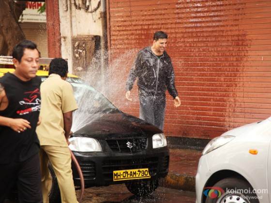 Akshay Kumar at song shooting of Oh My God movie stills
