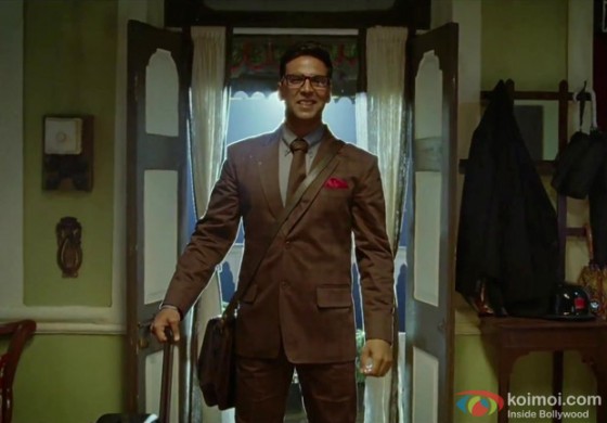 Akshay Kumar the modern God arrives at Paresh Rawal's door-in OMG Oh My God Movie Stills