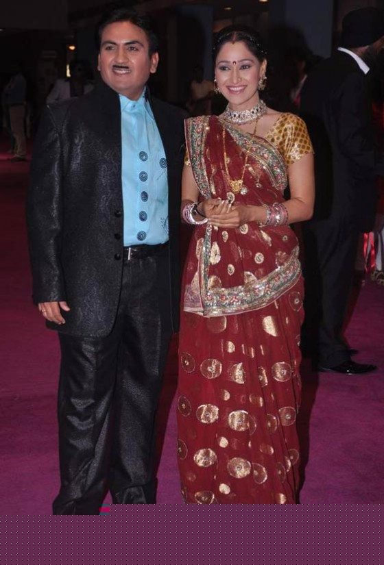 Dilip Joshi, Disha Vakani at SAB Ke Anokhe Awards