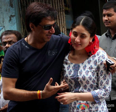 Madhur Bhandarkar and Kareena Kapoor on the set of Heroine Movie Stills