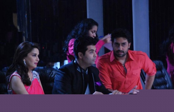 Madhuri Dixit, Karan Johar, Abhishek Bachchan on the Sets of Jhalak Dikhla Ja Season 5