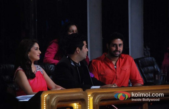 Madhuri Dixit, Karan Johar, Abhishek Bachchan on the Sets of Jhalak Dikhla Ja Season 5