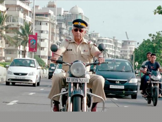 Naseeruddin Shah on a bike in Maximum Movie Stills