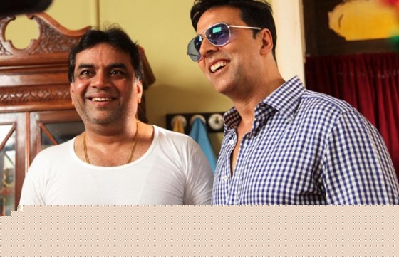 Paresh Rawal And Akshay Kumar on the sets of OMG Oh My God Movie Stills