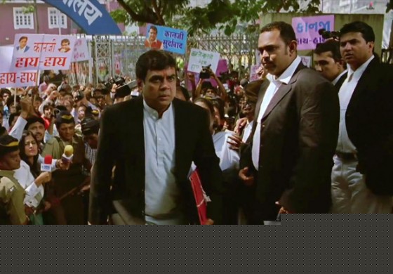 Paresh Rawal entering the courtroom to challenge God and his followers in OMG Oh My God Movie Stills