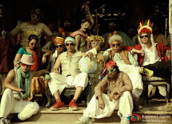 Shreyas Talpade, Sonakshi Sinha, Vindoo (Vindu) Dara Singh, Asrani, Akshay Kumar, Vrajesh Hirjee and Sanjay Mishra in Joker Movie Stills