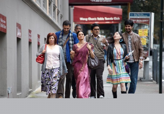 Sridevi leading the way for her friends in English Vinglish Movie Stills