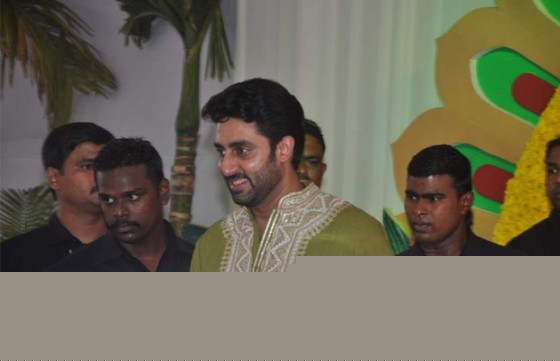 Abhishek Bachchan At Esha Deol's Wedding Ceremony