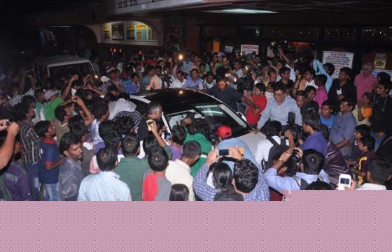 Abhishek Bachchan meets fans on Bol Bachchan Movie Screening