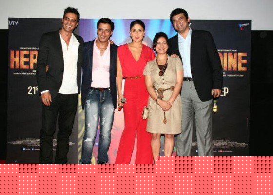 Arjun Rampal, Madhur Bhandarkar, Kareena Kapoor, Divya Dutta At Heroine Movie Trailer Launch 