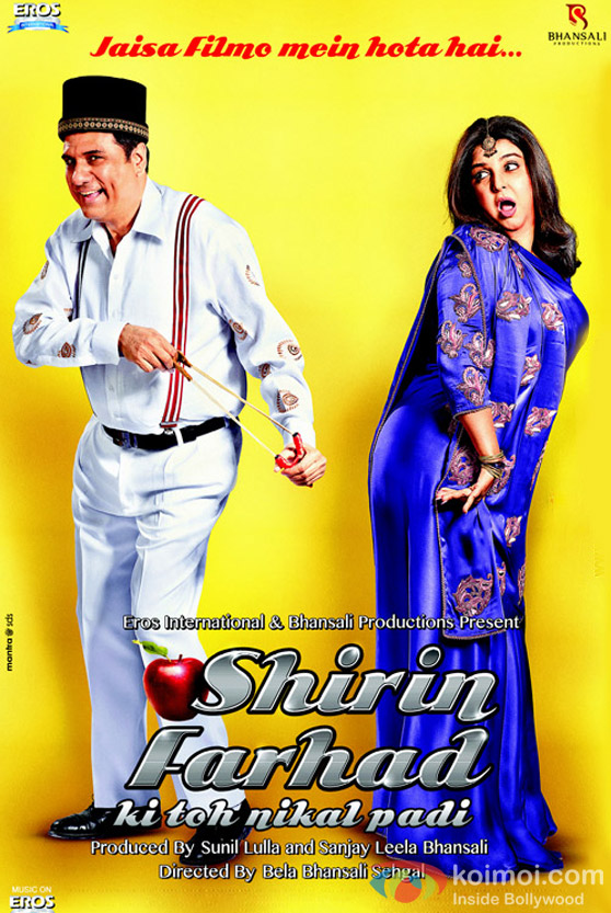 Boman Irani and Farah Khan in Shirin Farhad Ki Toh Nikal Padi Movie Poster