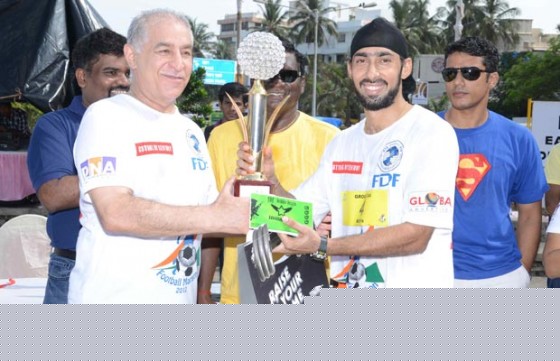 Dalip Tahil at the First Football Marathon of Mumbai