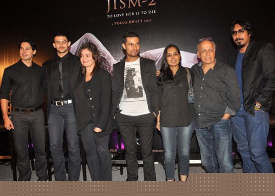 Dino Morea, Arunoday Singh, Pooja Bhatt, Randeep Hooda, Shagufta Rafique, Mahesh Bhatt At Jism 2 Movie Press Conference