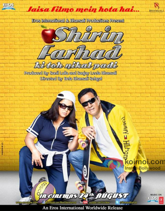 Farah Khan and Boman Irani in Shirin Farhad Ki Toh Nikal Padi Movie Poster