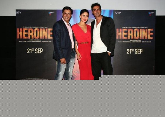 Madhur Bhandarkar, Kareena Kapoor, Arjun Rampal At Heroine Movie Trailer Launch