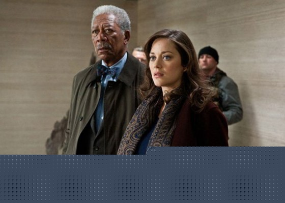 Morgan Freeman and Marion Cotillard In The Dark Knight Rises Movie Stills