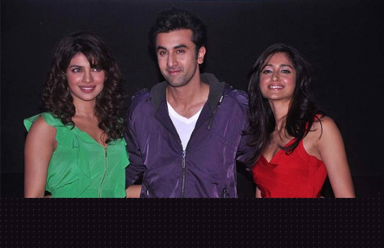 Priyanka Chopra, Ranbir Kapoor, Ileana Dcruz at Barfi! Movie Trailer Launch