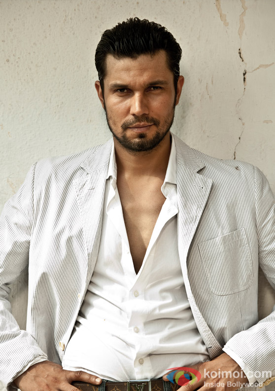 Randeep Hooda Smart in a white jacket