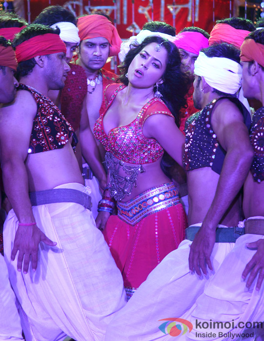 Sameera Reddy in a hot dance number from Chakravyuh Movie Stills
