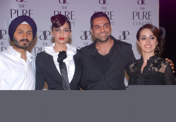 Sonam Kapoor and Abhay Deol at launch of Pure Concept