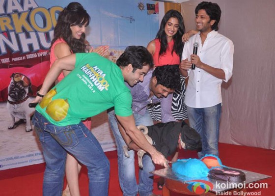 Tusshar Kapoor, Neha Sharma, Sarah Jane Dias, Ritesh Deshmukh At Kyaa Super Kool Hain Hum Movie Promotion