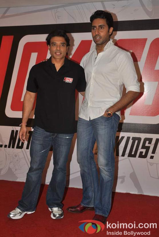 Uday Chopra And Abhishek Bachchan Launch YOMICS