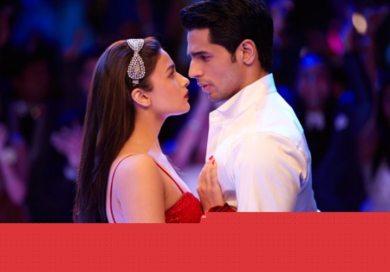 Alia Bhatt Hot and Sidharth Malhotra in a romantic pose in Student of the Year Movie Stills