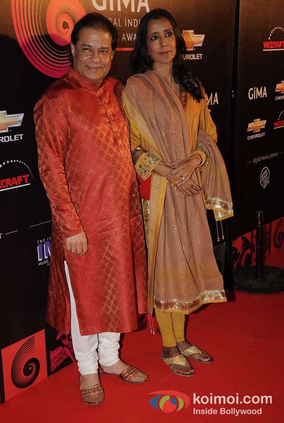 Anup Jalota At Global Indian Music (GIMA) Awards 2012 Red Carpet