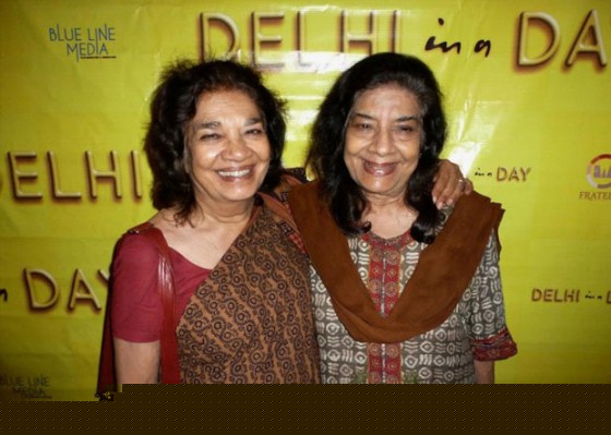 Aruna and Uma Vasudev At Delhi In A Day Movie Screening