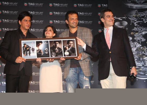 Shah Rukh Khan, Atul Kasbekar At Unveils TagHeuer CARRERA Watch