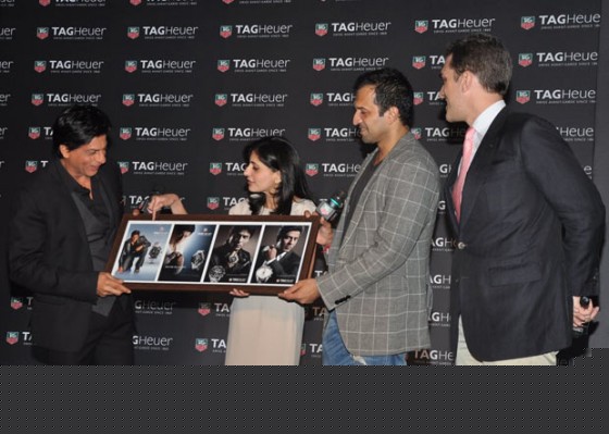 Shah Rukh Khan, Atul Kasbekar At Unveils TagHeuer CARRERA Watch
