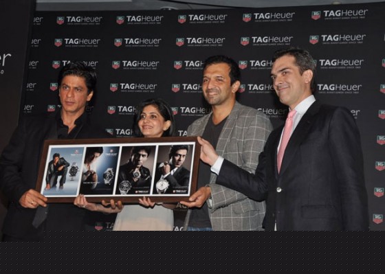 Shah Rukh Khan, Atul Kasbekar At Unveils TagHeuer CARRERA Watch
