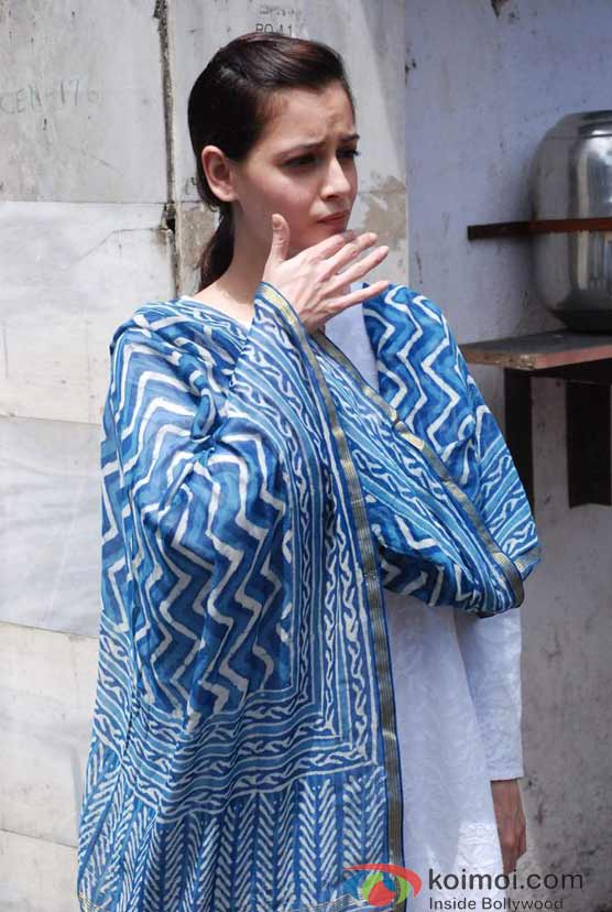 Dia Mirza At Ashok Mehta's Funera