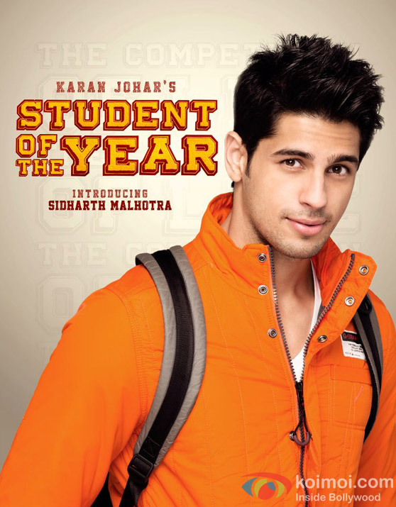 Introducing Sidharth Malhotra in Student Of The Year Movie Poster