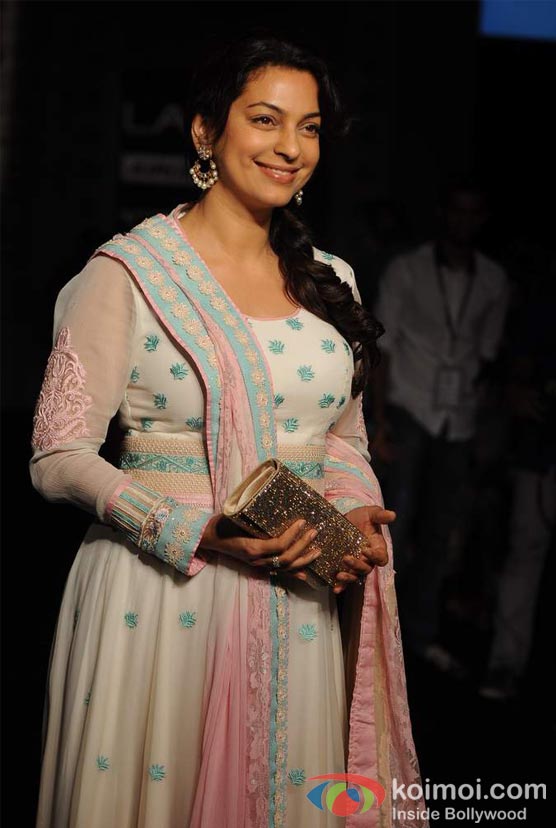 Juhi Chawla At Lakme Fashion Week 2012