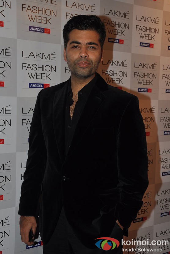 Karan Johar At Lakme Fashion Week 2012