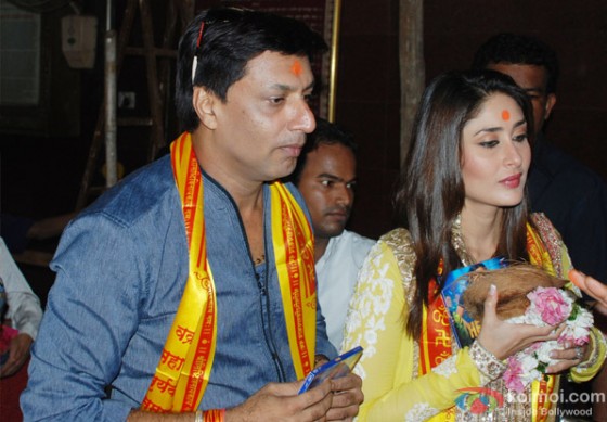 Kareena Kapoor And Madhur Bhandarkar Launch Heroine Movie Music At Siddhivinayak Temple