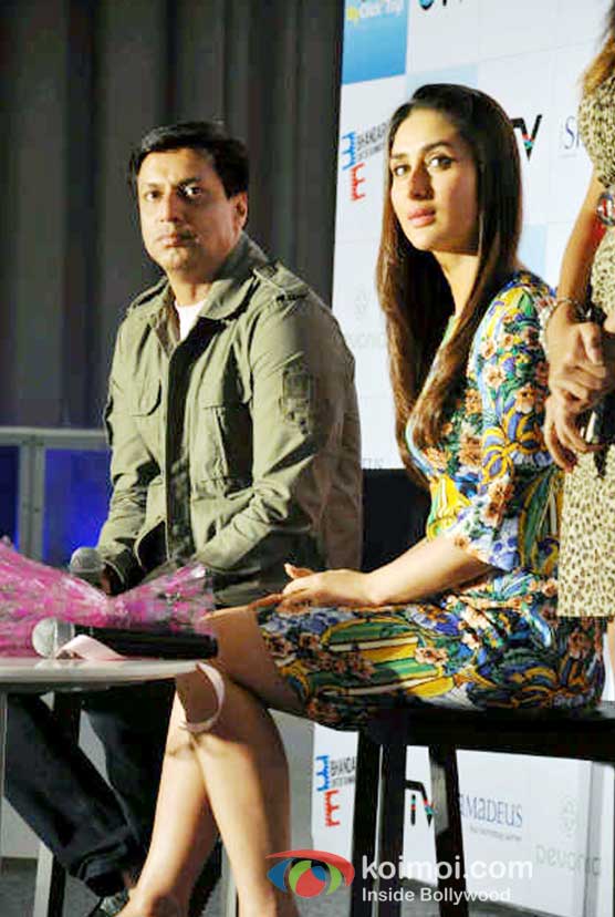 Madhur Bhandarkar And Kareena Kapoor At Heroine Movie Press Conference In Ice Skate Mall Gurgaon