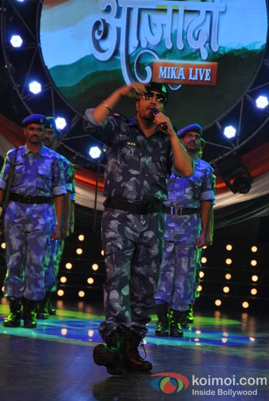 Mika Singh Shoots Life OK's Azaadi Show