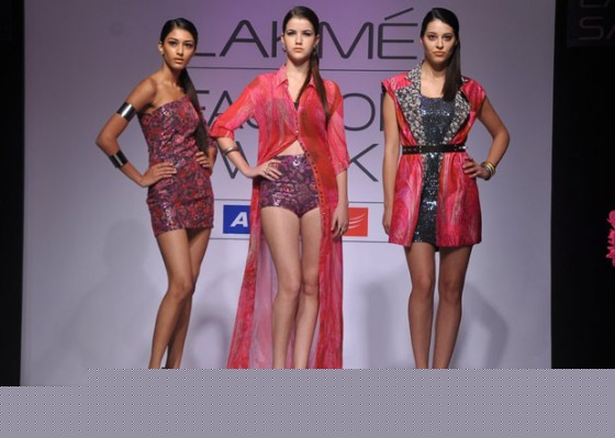 Model At Lakme Fashion Week 2012