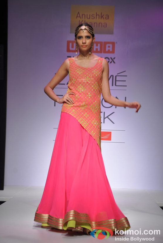 Model At Lakme Fashion Week 2012