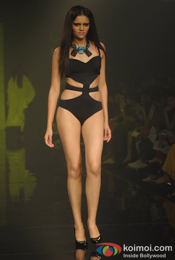 Model At Lakme Fashion Week 2012