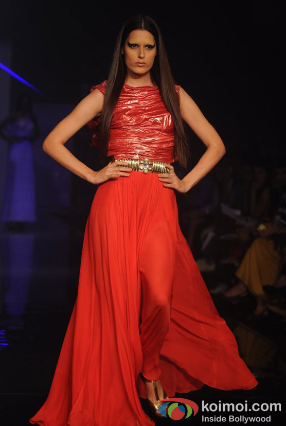 Model At Lakme Fashion Week 2012