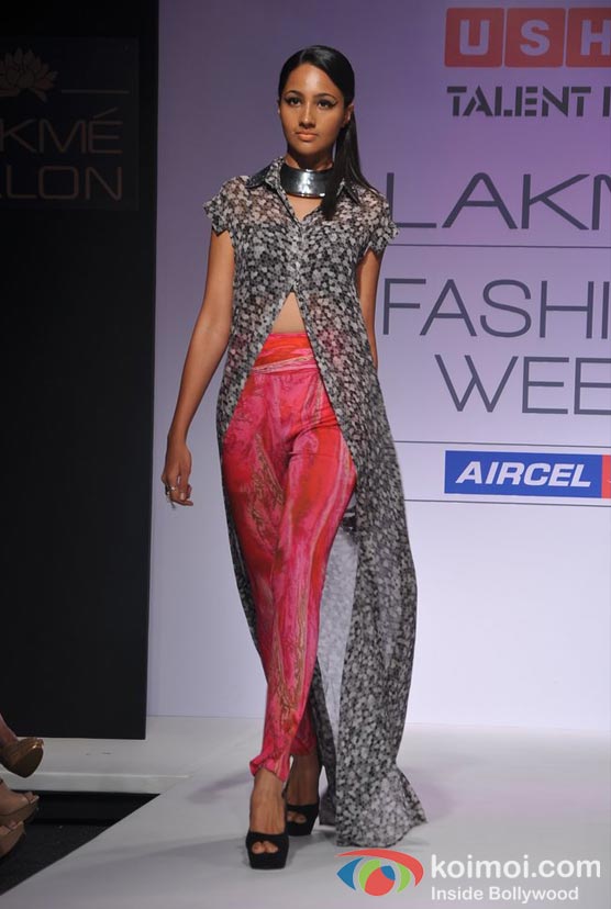 Model At Lakme Fashion Week 2012